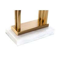 Bureaulamp DKD Home Decor 40 x 23 x 79 cm Gouden Metaal Wit Marmer 40 W 240 V - thumbnail