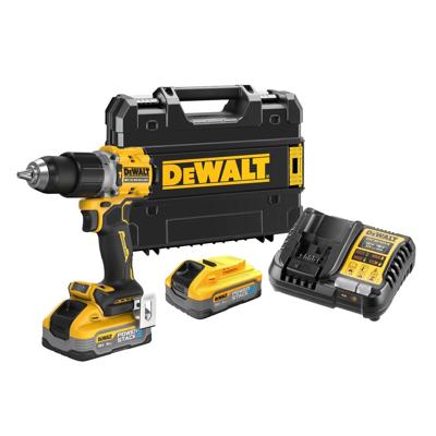 DeWalt DCD805H2T-QW | Brushless compacte accuschroef-/klopboormachine | 18V XR | 2 x 18V 5.0Ah accu + Oplader | In Tstak - DCD805H2T-QW