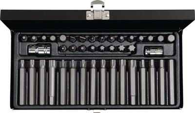 Promat/Tecwerk Krachtdoppenset | 40-delig | lang, sleuf/PH/i6-KT./XZN/T | i.plaatstalen kist - 4000820340