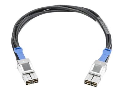 Axiom Stacking 0.5m Stack Stack Zwart, roestvrij staal InfiniBand kabel (0,5 m, Stack, Zwart, roestvrij staal)