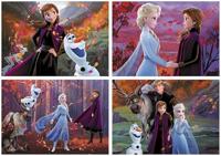 Set met 4 puzzels van 50 tot 150 stukjes Disney® Frozen 2 EDUCA roze - thumbnail