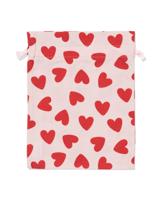 HEMA Cadeauzakje M stof hart - thumbnail