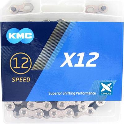Sram Kmc x12 fietsketting 126 schakels zilver/zwart