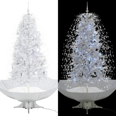 Kerstboom sneeuwend met paraplubasis 190 cm wit Kerstboom sneeuwend met paraplubasis 190 cm wit