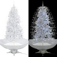 Kerstboom sneeuwend met paraplubasis 190 cm wit - thumbnail