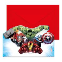 Globos Uitnodigingen en enveloppen fsc avengers infinity stones, 6st. - thumbnail