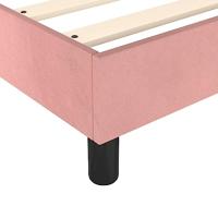 Bedframe fluweel roze 140x200 cm - thumbnail