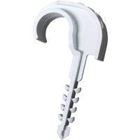 N & L Einzelsteckschelle 16-20mm Bevestigingsklem Insteekbaar 530STN Voor steekmontage in muur, Met steekdeuvel, UV-stabiel Lichtgrijs 100 stuk(s) - thumbnail