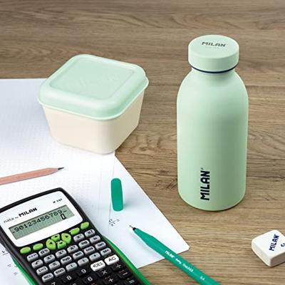 Vierkante Lunchtrommel met Deksel Milan Groen 330 ml 12 x 10 x 7 cm Plastic (1 Stuks)