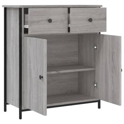 Dressoir 70x30x80 cm bewerkt hout grijs sonoma Dressoir 70x30x80 cm bewerkt hout grijs sonoma