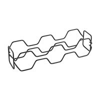 Metaltex wijnrek hexagon voor 15 flessen 43x12x34 zwart - thumbnail