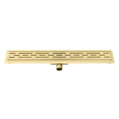 Douchegoot Best Design Nancy Met Flens 100x7x7 cm RVS Mat Goud Douchegoot Best Design Nancy Met Flens 100x7x7 cm RVS Mat Goud