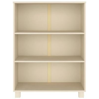 Boekenkast HAMAR 85x35x112 cm massief grenenhout honingbruin