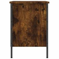 Schoenenkast 69x35x50 cm bewerkt hout gerookt eikenkleurig - thumbnail