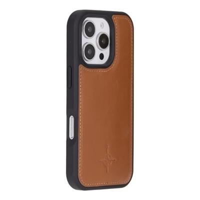 NorthLife iPhone 16 Pro - Leren Afneembare 2-in-1 bookcase telefoonhoes - Cognac