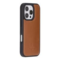 NorthLife iPhone 16 Pro - Leren Afneembare 2-in-1 bookcase telefoonhoes - Cognac - thumbnail
