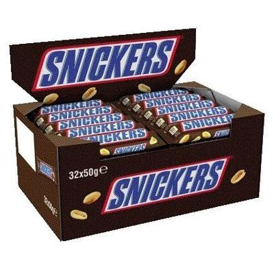 Snoep snickers reep 32x50 gram
