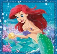 Disney Clementoni legpuzzel super color vierkant prinses, 3x48st. - thumbnail