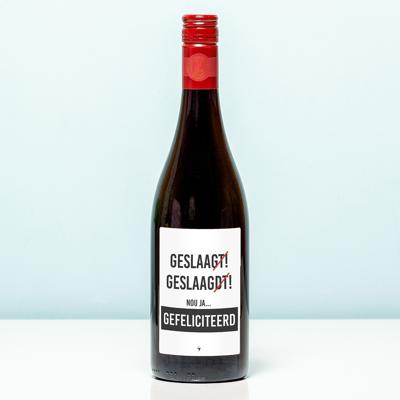 Wijnfles Geslaagdt - Rood (Merlot)