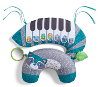 Evolutief kussen Piano 3 en 1 van Infantino grijs en blauw - thumbnail