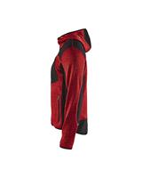 Blåkläder Gebreid vest met softshell 49302117 | Rood/Zwart | Maat L - 7330509411452 - thumbnail