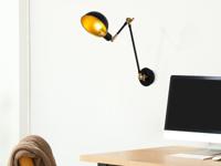 Wandlamp COLOSSUS 1 lamp zwart - thumbnail