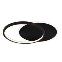 Lucide AXELLE - Plafonnière - Ø 29,5 cm - LED 3 StepDim - 1x24W 2700K - Zwart - thumbnail
