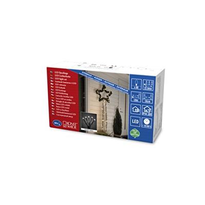Micro LED lichtsnoer zwart met 80 warm witte lampen