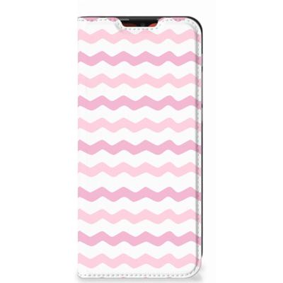 Motorola Moto E7 Power | E7i Power | Hoesje met Magneet | Waves Roze