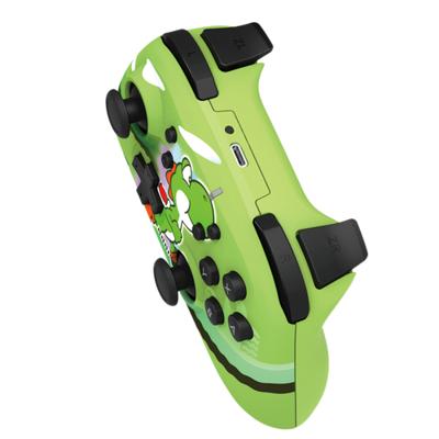 Gamepad - HORI - HORIPAD - Draadloos - Groen - Nintendo Switch en OLED - Super Mario - Yoshi-Dash