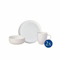 Villeroy & Boch Crafted Cotton Ontbijtset 6 delig 2 pers - thumbnail
