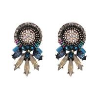 Kleurrijke charme oorbellen vrouwen vrouwelijke mode glimmende sieraden verklaring Stud Earrings(multicolor) bruiloft - thumbnail