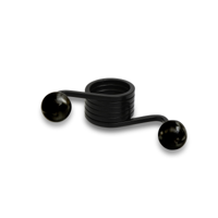 Dulimex Deursluiter t.b.v. inboorpaumelle zwart voor opdekdeuren Duurzaam - thumbnail