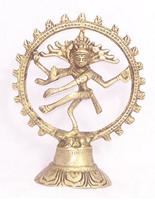 Shiva Nataraj Messing (13 cm) - thumbnail
