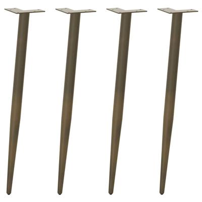 Salontafelpoten conische vorm 4 st 72-73 cm staal naturel Salontafelpoten conische vorm 4 st 72-73 cm staal naturel