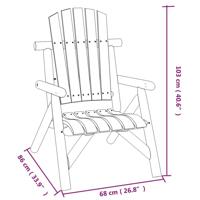 3-delige Loungeset massief vurenhout - thumbnail