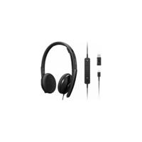 Lenovo 4XD1M39028 headphones/headset Wired Head-band USB Type-C Black - thumbnail