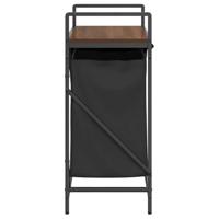 Wasmand 2 vakken met plank bruin eikenkleurig - thumbnail