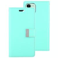 Voor iPhone 11 kwik GOOSPERY RICH DIARY Crazy Horse textuur horizontale Flip lederen draagtas met houder & kaartsleuven & portemonnee (mintgroen) - thumbnail