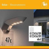 Paulmann 94253 Soley Huisnummerbord Energielabel: G (A - G) Wit - thumbnail