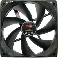 Inter-Tech Sinan F120-S PC-ventilator Zwart (b x h x d) 120 x 120 x 25 mm - thumbnail