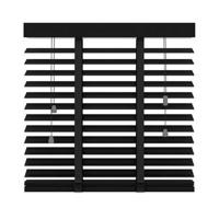Fenstr jaloezie hout 50 mm zwart - 80x180 cm - thumbnail