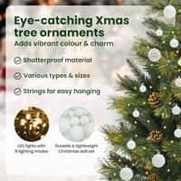 VidaXL Kunstmatige scharnier kerstboom met cones groen 150 cm - thumbnail