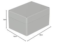 Bopla EUROMAS M 238 02238000 Industriële behuizing 160 x 120 x 90 Polycarbonaat Grijs-wit (RAL 7035) 1 stuk(s) - thumbnail