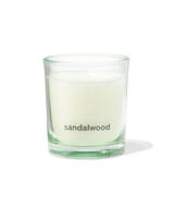 HEMA Geurkaars in glas ⌀7x8cm sandelhout (lichtgroen) - thumbnail