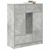 Dressoir met lades en deuren 73x31x90 cm betongrijs - thumbnail