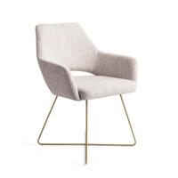 Jesper Home Eetkamerstoel 'Yanai' Cross Gold, kleur Pigeon - thumbnail