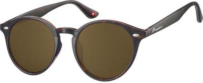Zonnebril montana met bruin rond glas turtle