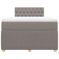 Boxspring met matras stof taupe 120x190 cm - thumbnail