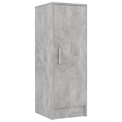 Schoenenkast 32x35x92 cm bewerkt hout betongrijs - thumbnail